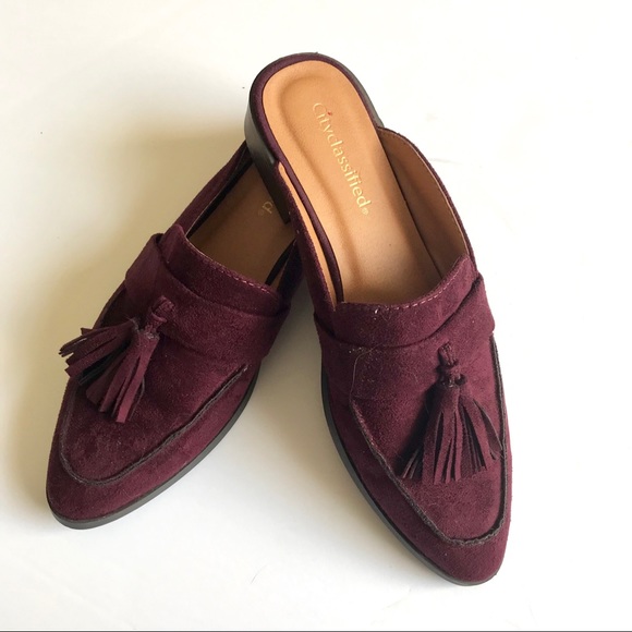 Cityclassified Shoes - Maroon Tassel Loafers